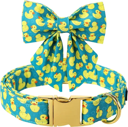 Vista 18 de Maca Bates - Collar de perro azul a cuadros con corbatín marinero con estampado de cuadrícula para cachorros, collar de cuadros ajustable, duradero