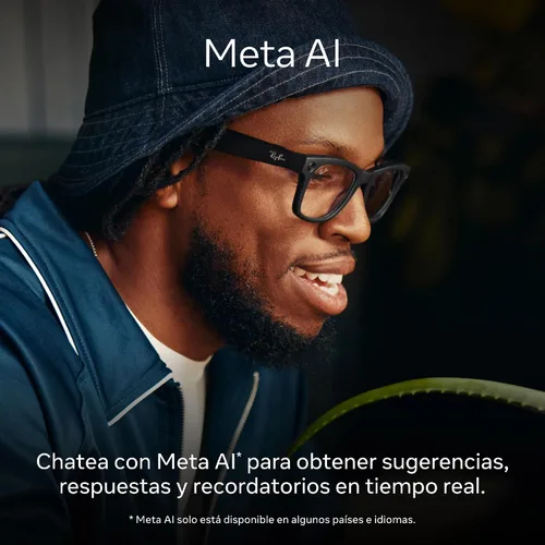 Vista 3 de Ray-Ban Meta (Gen 1), Wayfarer, Large Matte Black Smart AI Glasses for Men, Women — 12 MP Camera, Open-Ear Speakers, Video Recording, Bluetooth