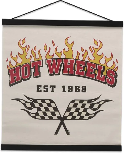 Vista 11 de Mattel Hot Wheels - Cartel de metal colgante para pista de carreras de acción, divertida decoración de pared de Hot Wheels para dormitorio de niños