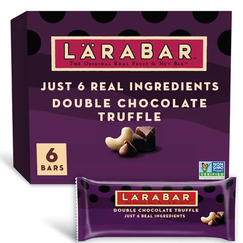 Vista 13 de Larabar Trufa de frambuesa y chocolate, barras de frutas y nueces, sin gluten y veganas, 9.6 onzas, 6 unidades Sin gluten, vegano, sin lácteos