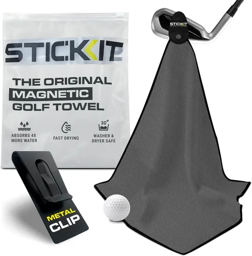 Vista 22 de STICKIT Toalla de golf magnética - Toalla de golf con tejido de gofre - 29