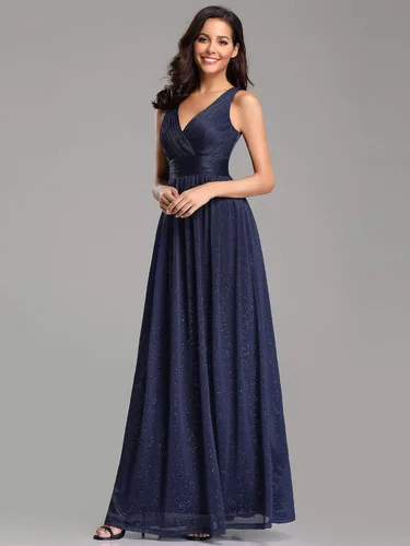 Vista 3 de Ever-Pretty Vestidos de dama de honor fruncidos con cintura imperio para mujer 7764