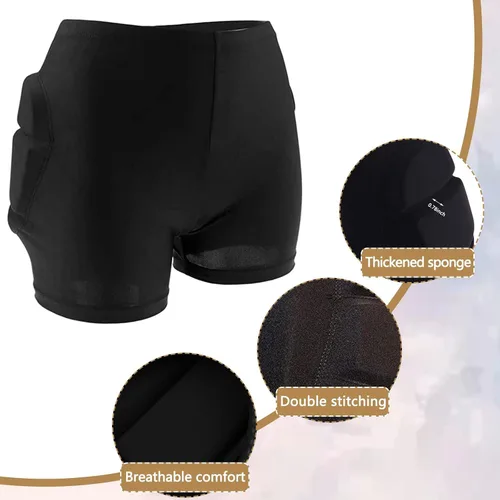 Vista 2 de LIUHUO - Pantalones cortos de ciclismo para mujer