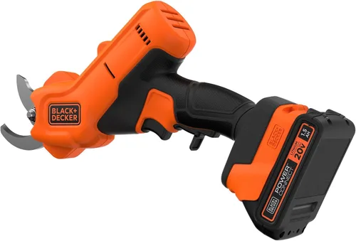 Vista 9 de BLACK+DECKER Tijeras de Podar Eléctricas Inalámbricas de 20V MAX*, Tijeras de Podar Eléctricas, Batería y Cargador Incluidos (BCPR320C1)