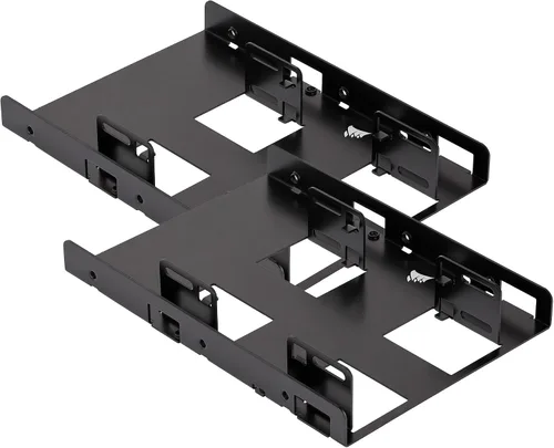 Vista 9 de Corsair Soporte de montaje dual SSD (3.5" Bahía de unidad interna a 2.5", fácil instalación) Negro