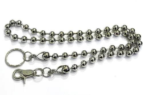 Vista 5 de TFJ - Llavero de metal para hombre (tamaño grande), diseño de bolas, extra largo