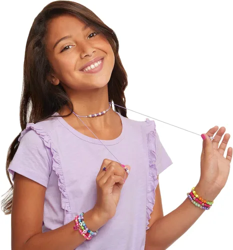 Vista 6 de Make It Real – Ultimate Bead Studio. Kit de fabricación de joyas con cuentas para niñas adolescentes de bricolaje. Kit de artes y manualidades guía