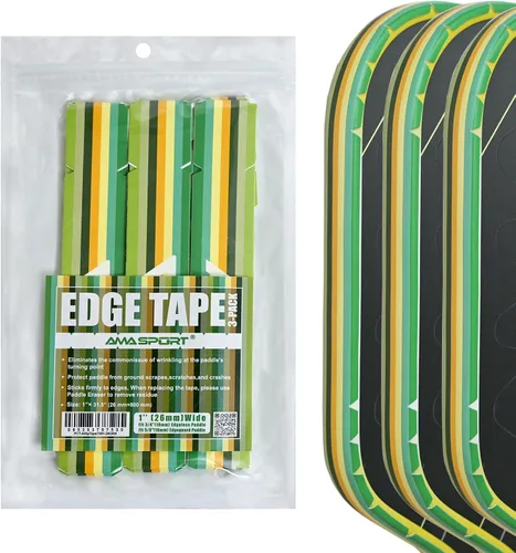 Vista 88 de PICKLETECH Cinta de protección de pala de pickleball – Protector de borde de cabeza de paleta – Cinta de protección de borde de raqueta ajuste