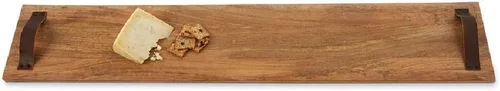Vista 2 de Mud Pie Tablero de madera largo de gran tamaño 8 "x 42", marrón