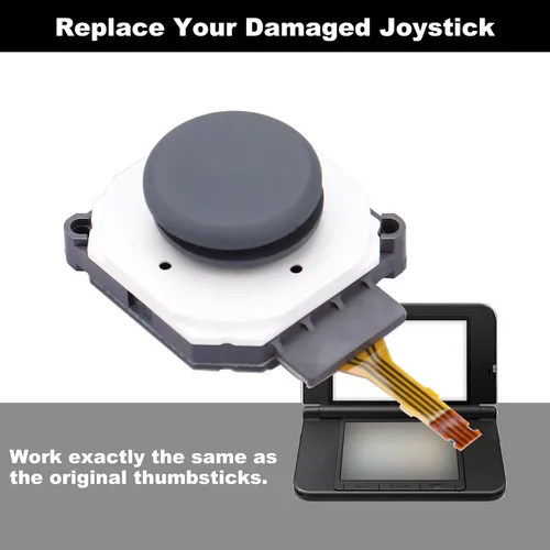 Vista 3 de IKPEK 3D Analog Joystick Button Module Stick wThumbstick Circle Pad Cover Cap Replacement for Nintendo New 2DSXL New 3DSXL New 3DS