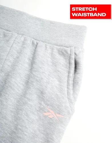 Vista 5 de Reebok Conjunto deportivo para niñas, sudadera de forro polar activo de 3 piezas, pantalones deportivos para correr, camiseta - Ropa deportiva