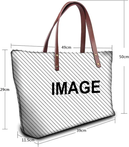 Vista 2 de JEOCODY Bolso de mano para mujer bolso de hombro grande bolso largo de cuero para viajes escuela compras fiesta regalo