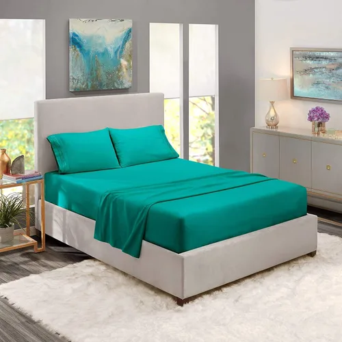 Vista 6 de Juego de sábanas divididas de 5 piezas, juego de sábanas de tamaño King dividido para cama ajustable, 100% algodón, 800 hilos, bolsillo profundo