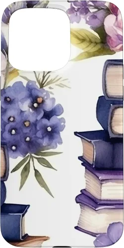 Vista 31 de Book Lover Purple Flower Case for iPhone 16