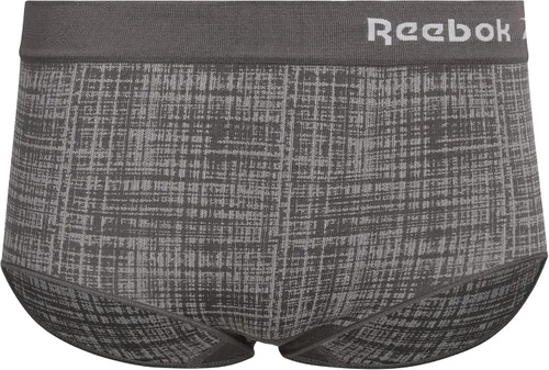 Vista 4 de Reebok Ropa interior para mujer, sin costuras, de cintura alta (paquete de 3)