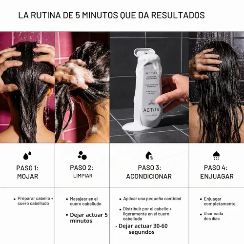Vista 7 de ACTIIV Recover - Paquete de champú y acondicionador espesante para mujer