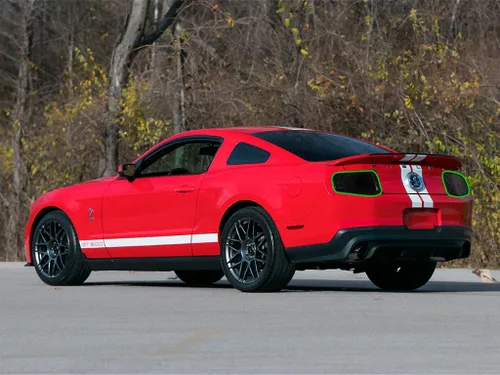 Vista 4 de Rvinyl Cubiertas de tinte de luz trasera compatibles con Ford Shelby GT500 2010-2012 - Humo