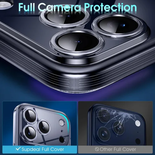 Vista 402 de Supdeal Funda cristalina transparente para iPhone 11, [No se amarillea] [Protección de la cámara] [Probado contra caídas de grado militar] Funda