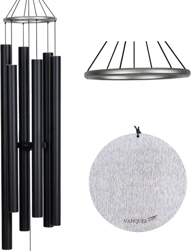 Vista 10 de Vanquer Wind Chimes for Outside Deep Tone - 38'' Wind Chimes Outdoor Clearance, Deep Tone, Windchimes Outdoors, Memorial, Sympathy Gift, Garden