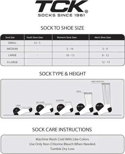 Vista 4 de TCK Sports Baseline 3.0 Multisport Elite Performance Crew - Calcetines deportivos