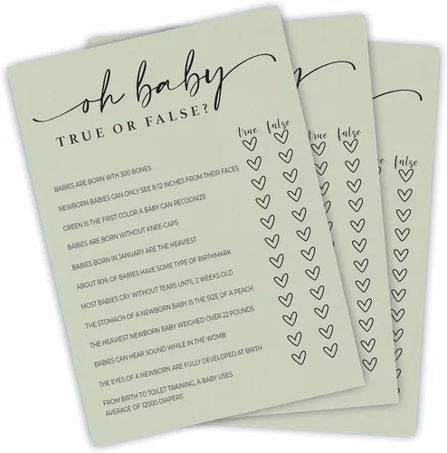 Vista 6 de NYCTUG 30 tarjetas de juego ABC para artículos de bebé, juego del alfabeto de relleno de 5 x 7 pulgadas para baby shower, revelación de género