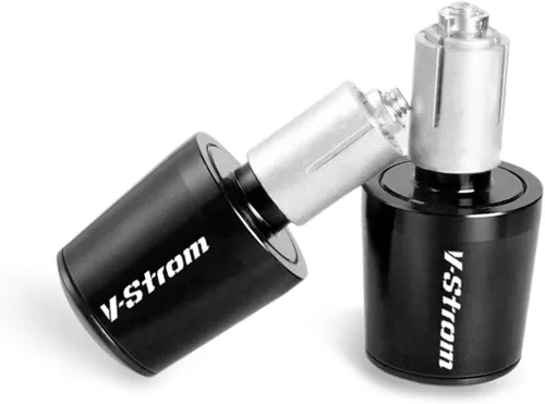 Vista 3 de Motorcycle Handlebars Grips Ends Plug Bar Ends Handlebars Caps 22mm CNC Aluminum for Suzuki DL650 V-Strom 650 Vstrom 2004-2022 (Color : Black)