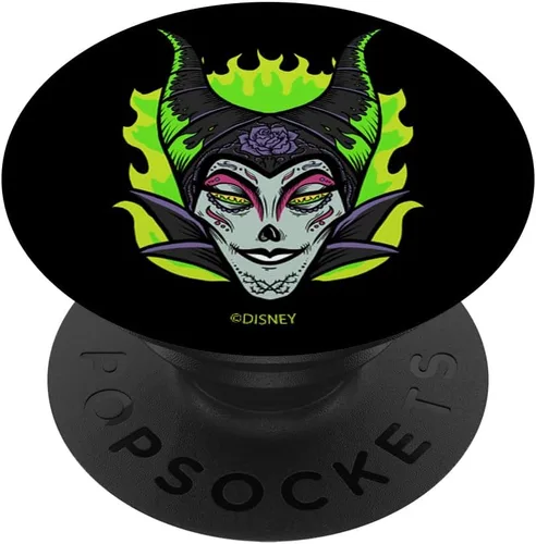 Vista 6 de Disney Villains Maléfica Cráneo de Azúcar Estilo Retrato PopSockets MagSafe PopGrip para iPhone