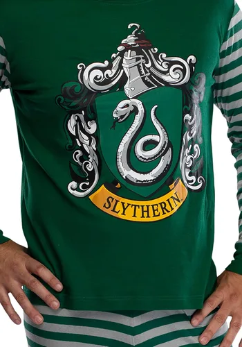 Vista 4 de Harry Potter Hogwart's House Crest - Pijama ajustado de algodón para adultos