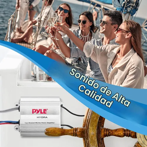 Vista 7 de Pyle Marine Amplifier, 400W 4 Channel Audio Amplifier with RCA Input
