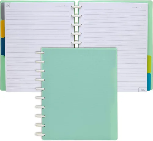 Vista 110 de Talia - Cuadernos de notas con tapas, planificador, personalizables, (Rosa de los 90, Junior (5.5 pulgadas x 8.5 pulgadas))