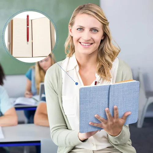 Vista 5 de Fuutreo 12 bolígrafos de regalo para profesores de fin de año, regalos de agradecimiento a granel, bolígrafos negros con regalos de agradecimiento