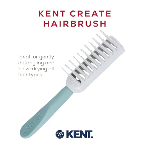 Vista 3 de Kent KCR3 "Create" - Cepillo de pelo ventilado para secar, crear elevación de raíces y volumen en todo tipo de cabello, cepillo de ventilación