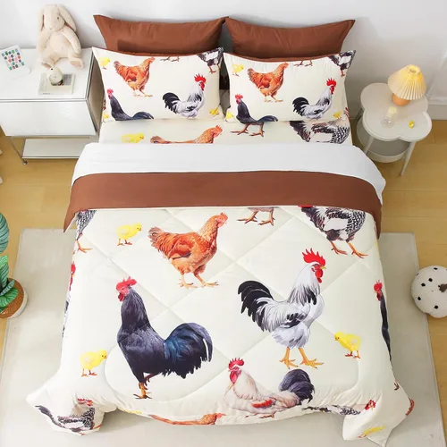 Vista 10 de Wajade Juego de edredón de 7 piezas con lazo azul para niñas, juego de ropa de cama tamaño individual con sábana y 2 fundas de almohada, 2 fundas