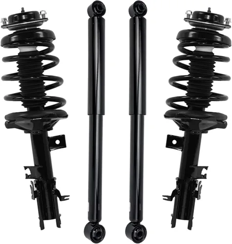 Vista 78 de Detroit Axle - Puntales y Amortiguadores para Chevy Traverse Buick Enclave GMC Acadia Saturn Outlook 2007-2012, 2 puntales delanteros con resorte