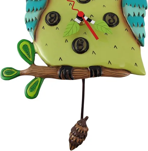 Vista 4 de Allen Studio Designs Old Blue Owl Reloj