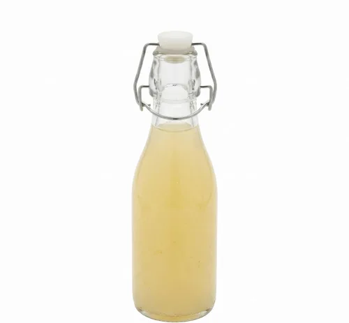 Vista 6 de Restaurantware -Botellas de vidrio con tapa abatible de 9 onzas, 10 botellas de vidrio herméticas con tapas abatibles - Botella pequeña, resellable