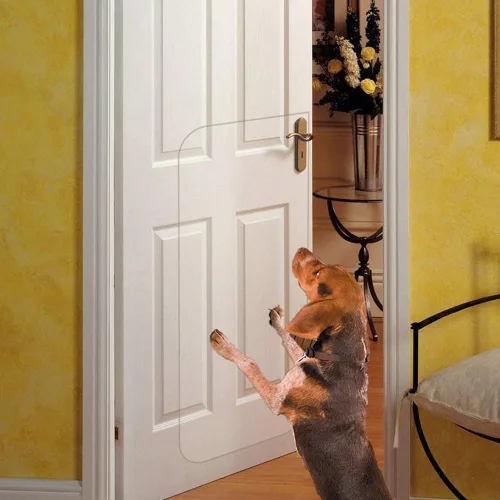 Vista 8 de In hand Protector transparente de arañazos para puerta de mascotas, protege tus muebles, cubierta flexible de lujo resistente