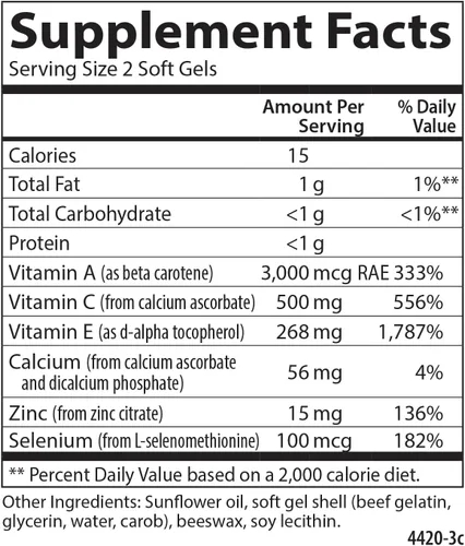Vista 8 de Carlson ACES + Zn, Multivitamínico con zinc, salud celular, 60 cápsulas