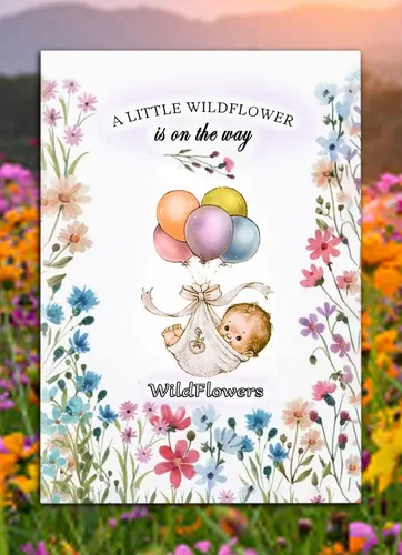 Vista 8 de Paquete de 20 paquetes prellenados de mezcla de semillas de ramo para niñas y niños, regalos de fiesta de baby shower, anuncios de bebé