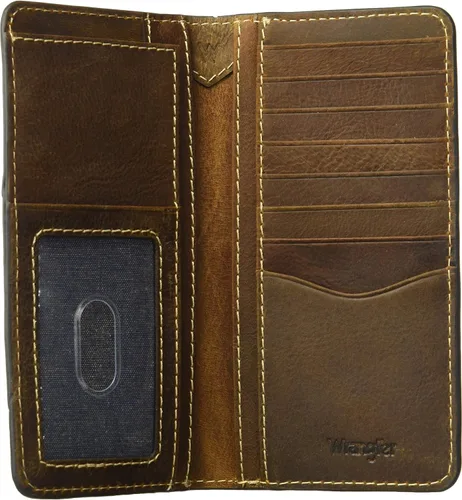 Vista 4 de Wrangler Men's Leather Rodeo Wallet