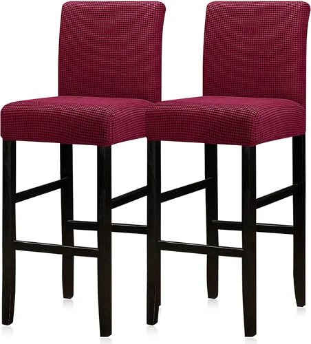 Vista 21 de Lellen - Fundas para taburete de bar de jacquard, fundas para silla de taburete de bar, fundas para silla de bar, fundas para taburete de bar