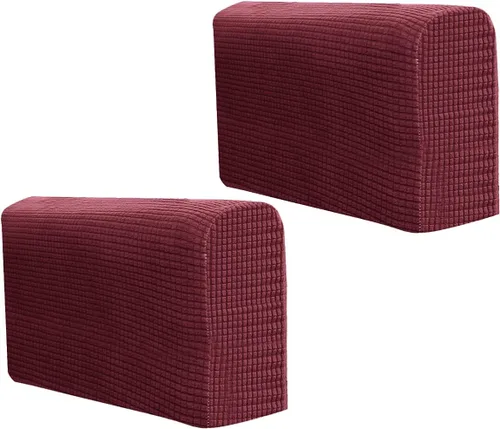 Vista 11 de VICASKY Juego de 2 fundas elásticas para reposabrazos de sofá, toallas para protección de sala de estar (gris claro)