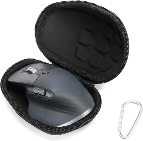 Vista 7 de CANTOO Funda rígida de viaje para mouse Logitech MX Master 3 / 3S / 2S / Advanced, mouse inalámbrico, bolsa de almacenamiento protectora