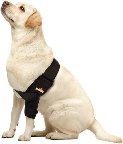 Vista 2 de NeoAlly Protector de Codo para Perros con Almohadillas para Soporte de Codo y Hombro Canino, Higroma de Codo, Displasia, Osteoartritis, Callos