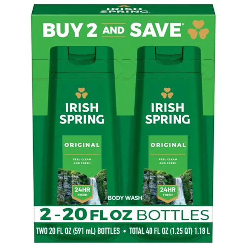 Vista 7 de Irish Spring Moisture Blast Gel de baño para hombres, 20 onzas líquidas (paquete de 2)