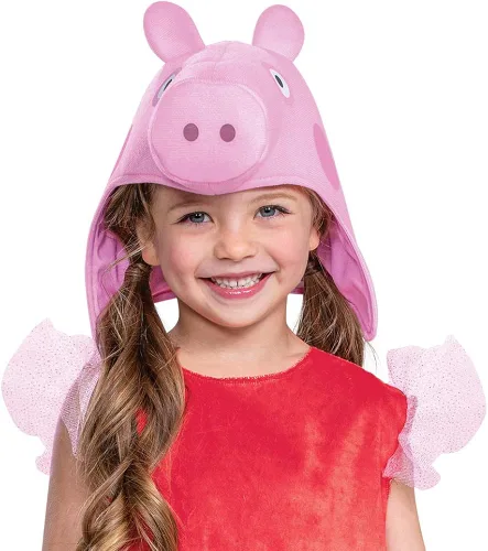 Vista 3 de Disfraz clásico de Peppa Pig para niños