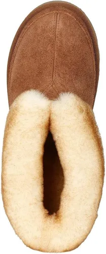 Vista 2 de PAMIR Botines de piel de oveja para hombre con espuma viscoelástica para interiores y exteriores