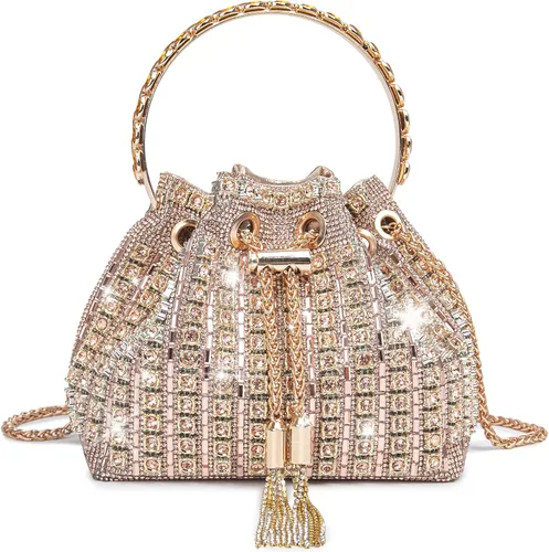 Vista 12 de Bolso de noche con diamantes brillantes para mujer, bolso de mano con diamantes de imitación para fiesta, baile de graduación, cóctel