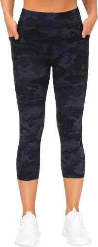 Vista 3 de The GYM People - Leggings de entrenamiento con control de abdomen y bolsillos pantalones de yoga atléticos de cintura alta para mujeres que corren