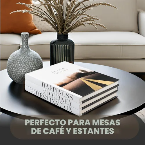 Vista 5 de Libros Decorativos para Decoración del Hogar - Decoración de Libros de Mesa de Centro - Libros Falsos para Decoración - Libros Falsos